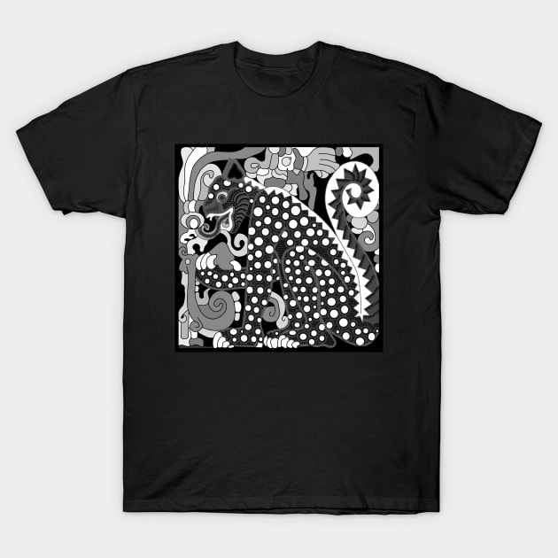 Mayan Jaguar God T-Shirt by AYar